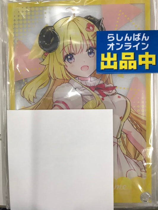 Double Culture Partners Hololive Lottery Holo Cooking Refill Entertainment Chance Award Copy Signed Acrylic Panel Tsunomaki Watame