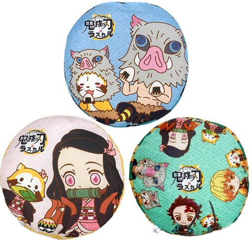 FuRyu Cushion, Body Pillow, Body All 3 Types Set Collaboration Design Cushion Demon Slayer Kimetsu no Yaiba x Rascal