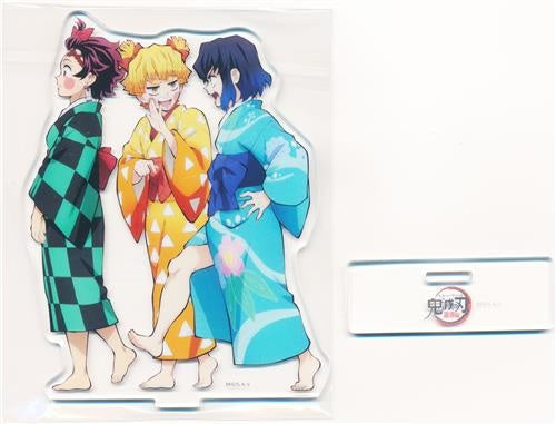 ANIPLEX Demon Slayer Kimetsu no Yaiba Yukaku Hen Acrylic Stand Tanjirou Kamado Zenitsu Agatsuma Inosuke Hashibira ufotable BD/DVD 2 Volume Purchase Bonus