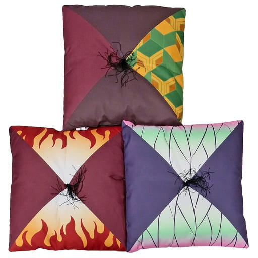 Cushion, Body Pillow, Body Giyuu Tomioka Kyoujurou Rengoku Shinobu Kochou Original Zabuton Set of 3 Types Demon Slayer Kimetsu no Yaiba x Lawson Autumn 2021 Mileage Campaign Winning Item