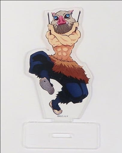 ・Accessory individual item Inosuke Hashibira acrylic stand Demon Slayer Kimetsu no Yaiba Korea Gyeonggi Anime Game Festa AGF 2022 Goods
