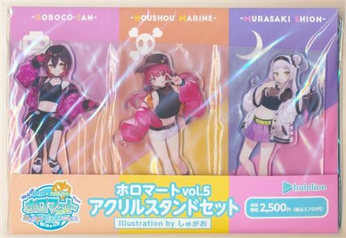 FamilyMart hololive x FamilyMart Holomart Vol.5 Happy Holoween Acrylic Stand Set Roboco-san Houshou Marine Murasaki Shion