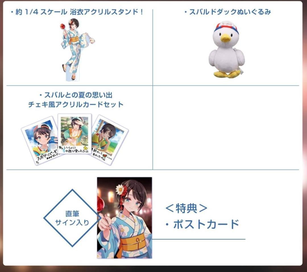 Ozora Subaru Birthday 2021 Goods Full Set hololive