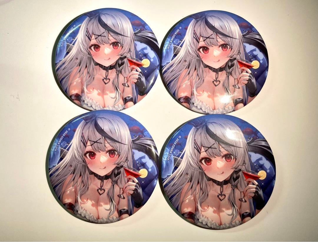 hololive Sakamata Chloe Random Can Badge Life-size B Sakasha and Drenched Aquarium