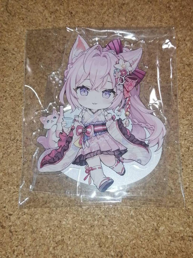 Comiket hololive Hakui Koyori Momoko Sashimi Nekoya Acrylic Stand