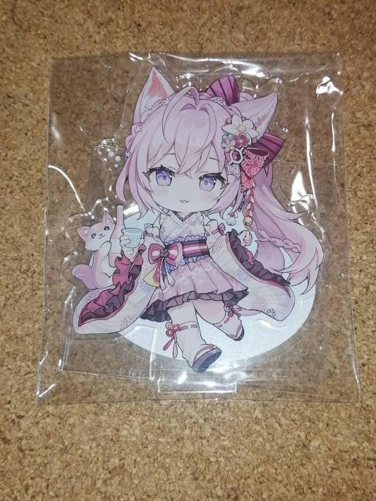 Comiket hololive Hakui Koyori Momoko Sashimi Nekoya Acrylic Stand