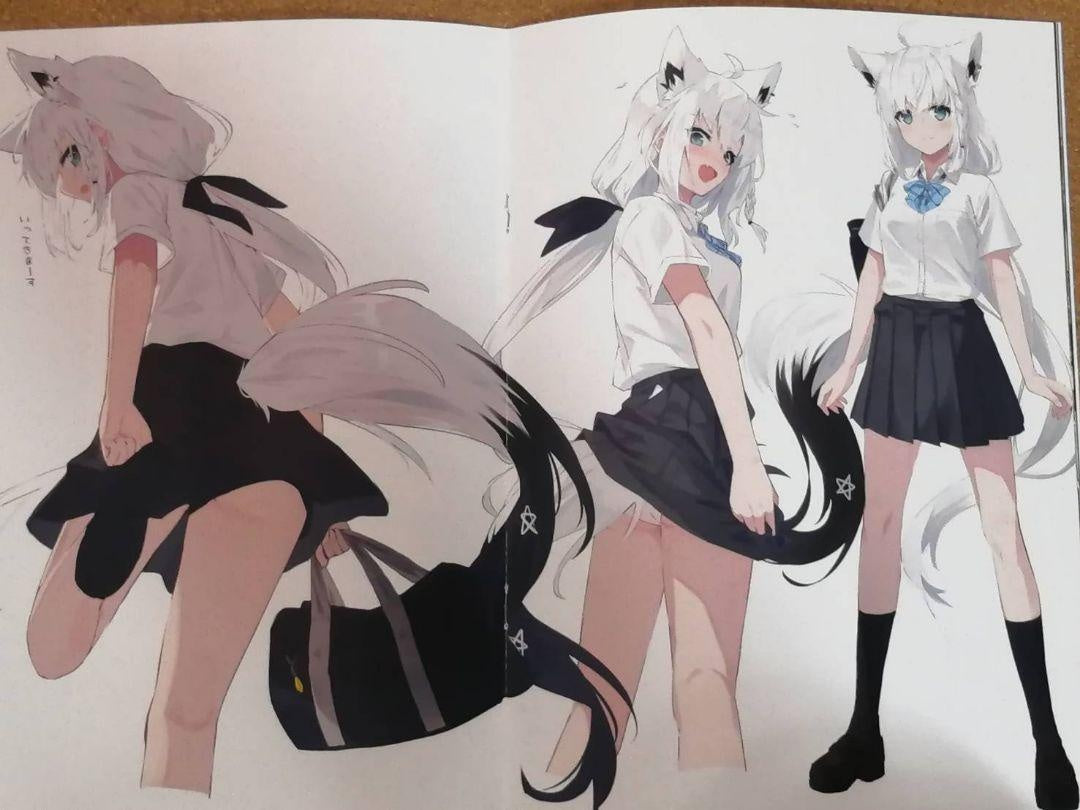 hololive Shirakami Fubuki Design Mito Nagishiro Illustration Collection