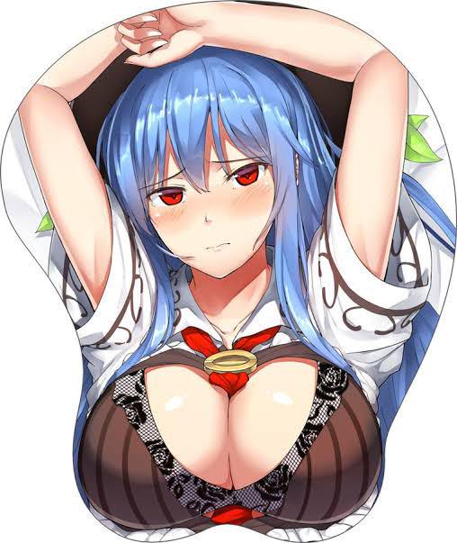 [New Unopened] Neropaso Tenko Hinanai Boobs Oppai Mouse Pad