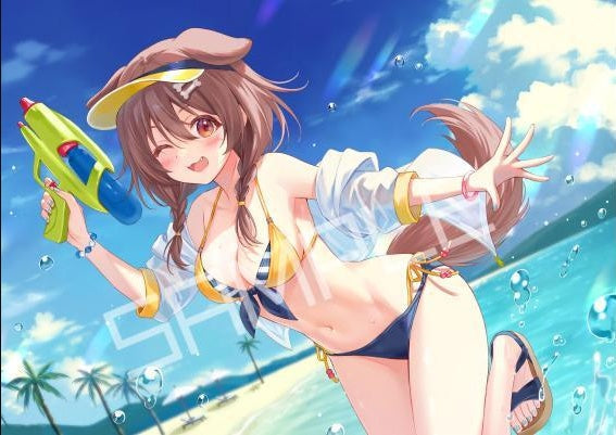 Korone Inugami Swimsuit B2 Tapestry hololive Shark Fin RUINON C100