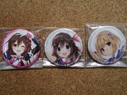 hololive Tokino Sora Roboko-san Aki Rosenthal Can Badge Set