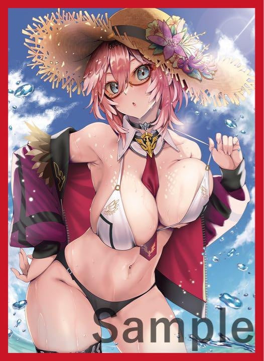 lui Takane Hololive Card Sleeve White Tsumegusa Swimsuit
