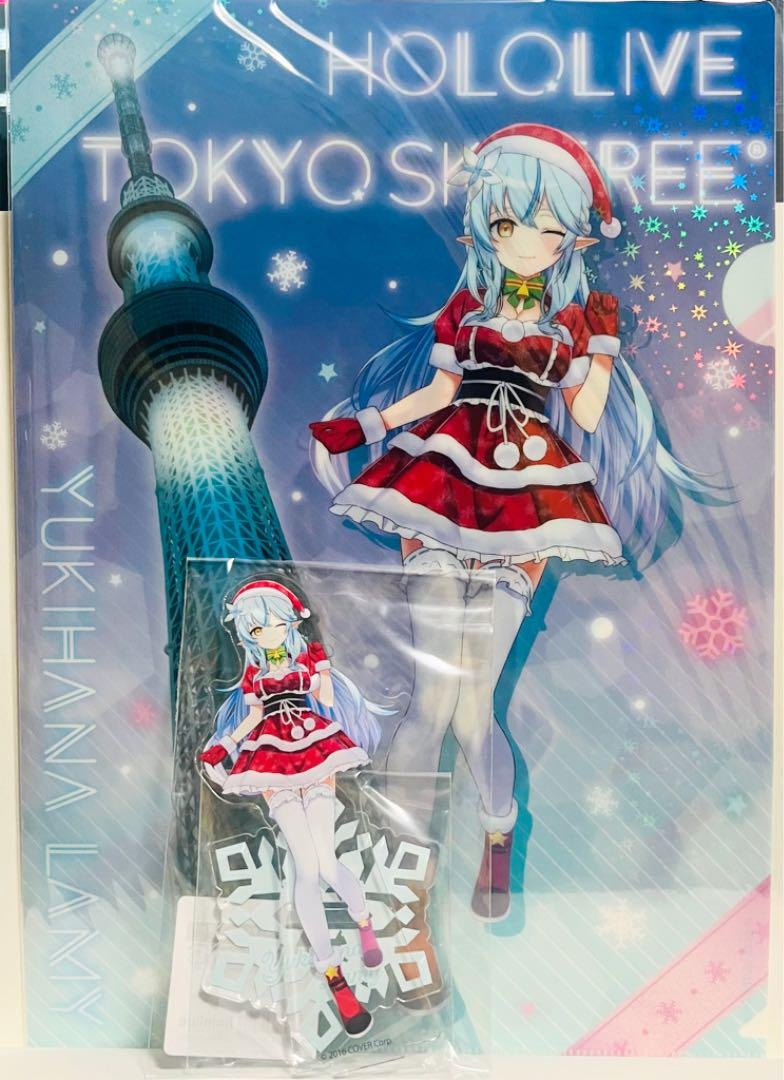 hololive Yukihana Lamy Acrylic Stand Clear File Sky Tree