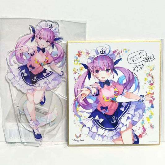 hololive Aqua Minato Acrylic Stand Shikishi V-Carnival