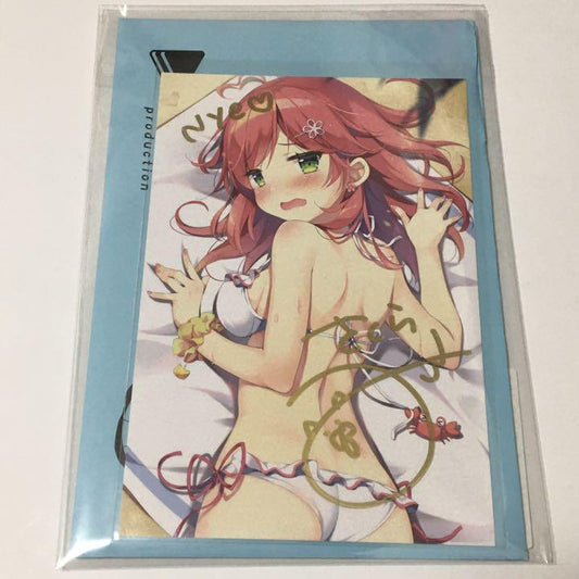 hololive Sakura Miko 3rd Anniversary Authentic Autographed Postcard