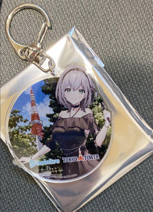 hololive Pasela Shirogane Noel Acrylic Key Chain Tokyo Tower