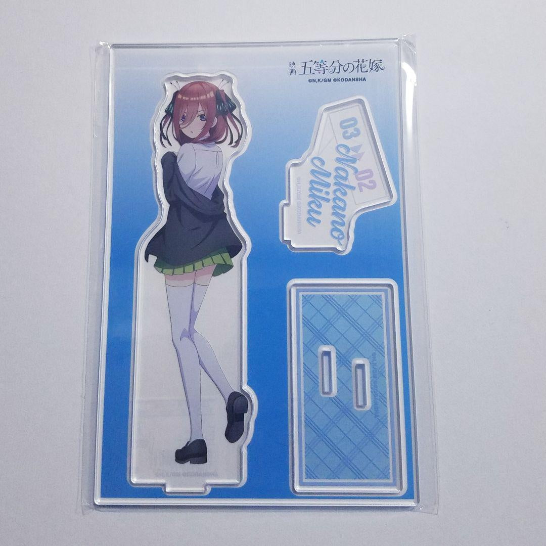 The Quintessential Quintuplets Costume Exchange BIG Acrylic Stand Miku