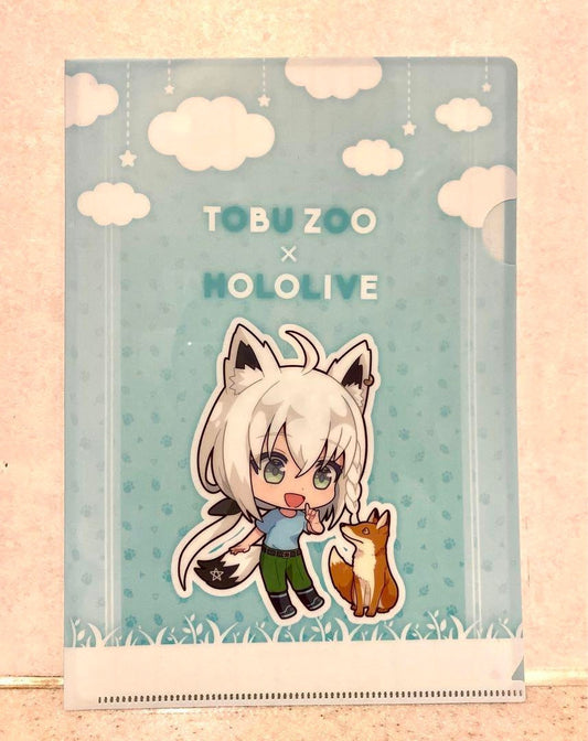 hololive Tobu Zoological Park Shirakami Fubuki Clear File