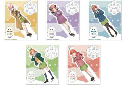 The Quintessential Quintuplets winter snow acrylic stand set