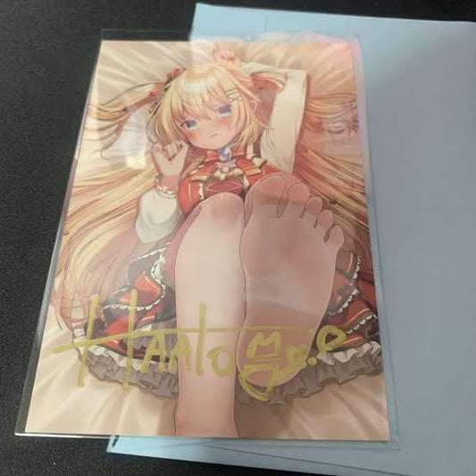 Akai Haato Birthday Commemorative Goods 2021 Authentic Autographed Postcard Hololive