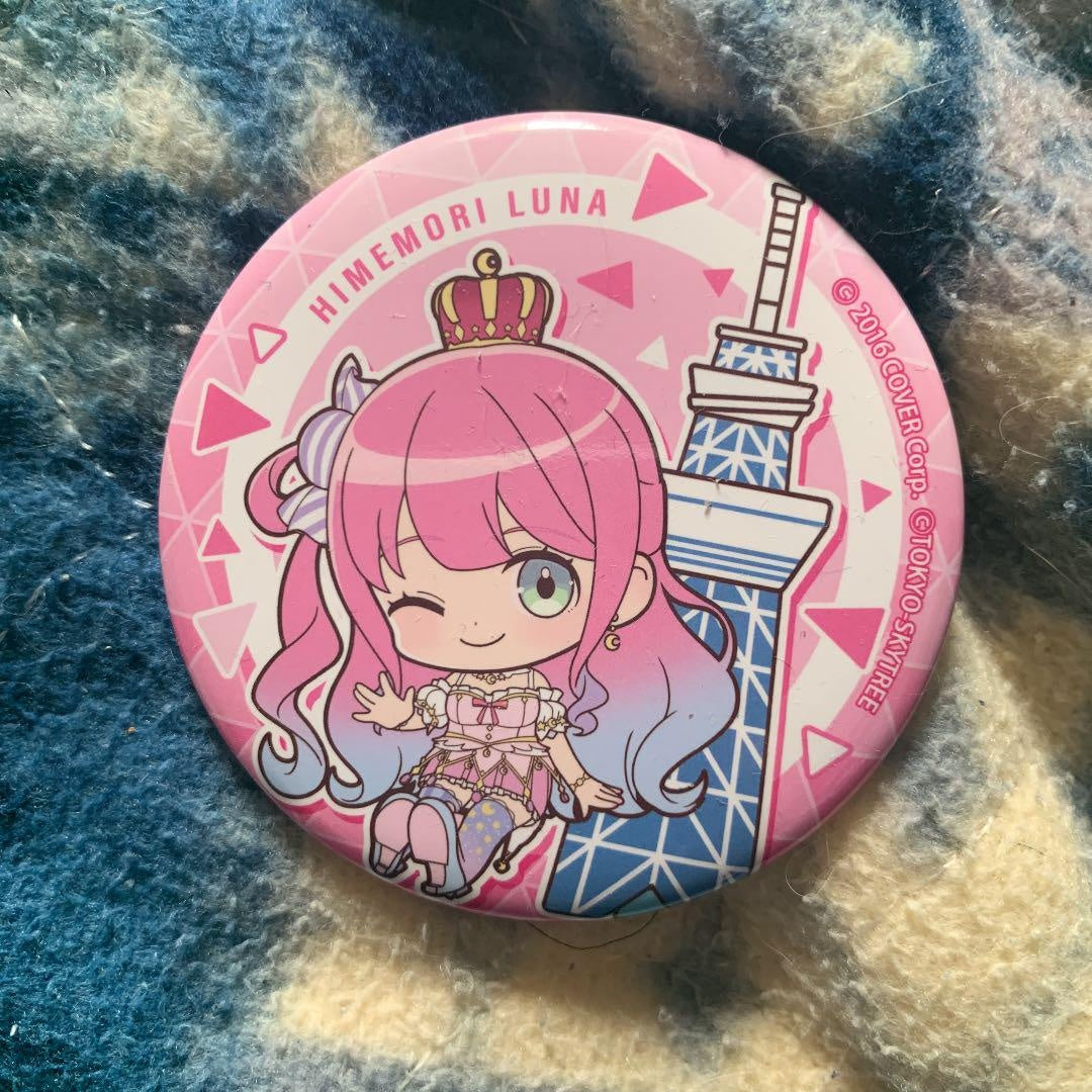 hololive Luna Himemori Tokyo Sky Tree Can Badge