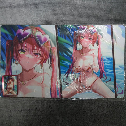 Hololive Swimsuit Unraveling Houshou Marine Sleeve Playmat Set