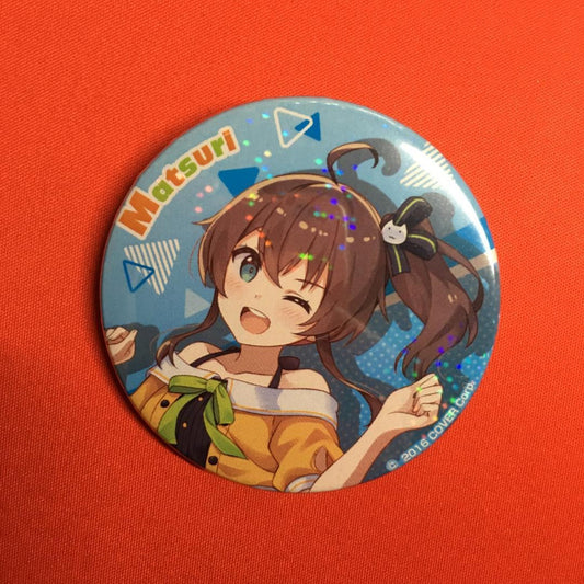 hololive Natsuiro Matsuri Can Badge Festival Limited