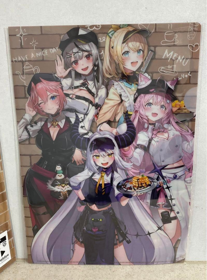 hololive holox holoX cafe A4 clear file 2 pieces set