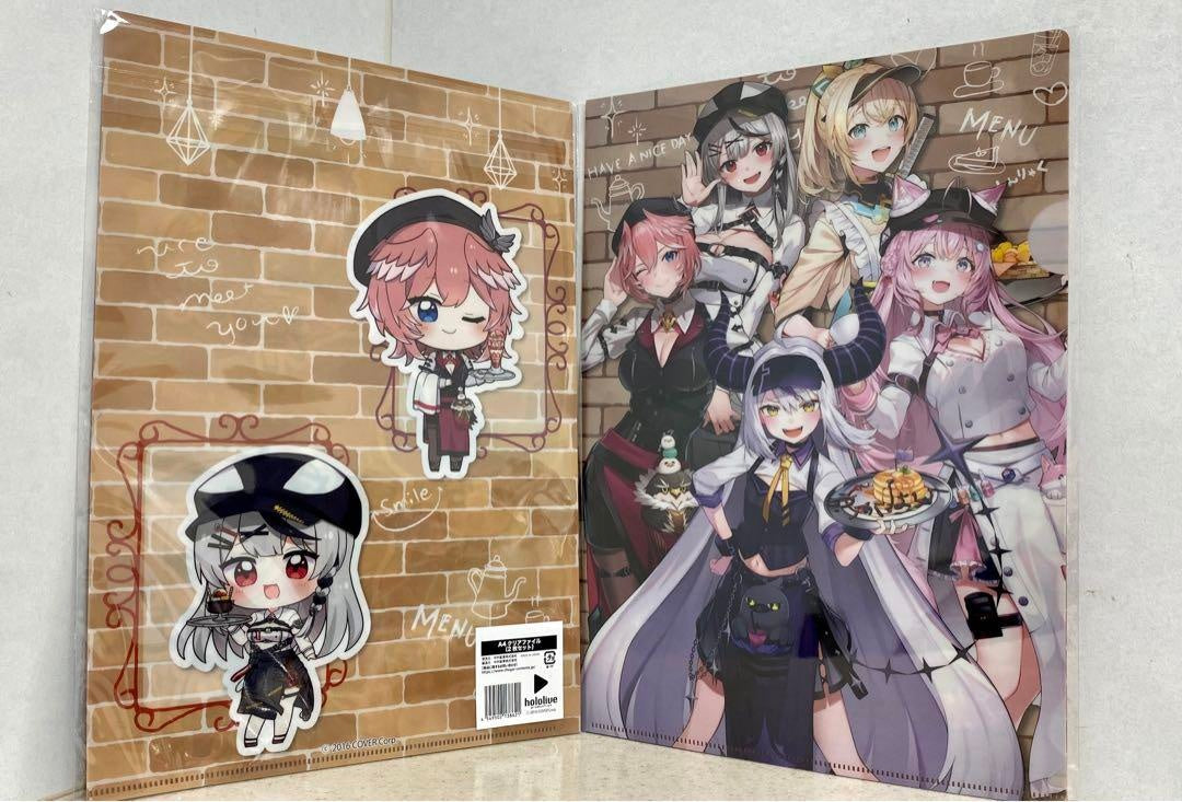 hololive holox holoX cafe A4 clear file 2 pieces set