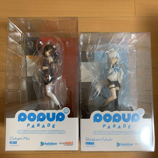 POP UP PARADE hololive Figure Shirakami Fubuki Ookami Mio Set