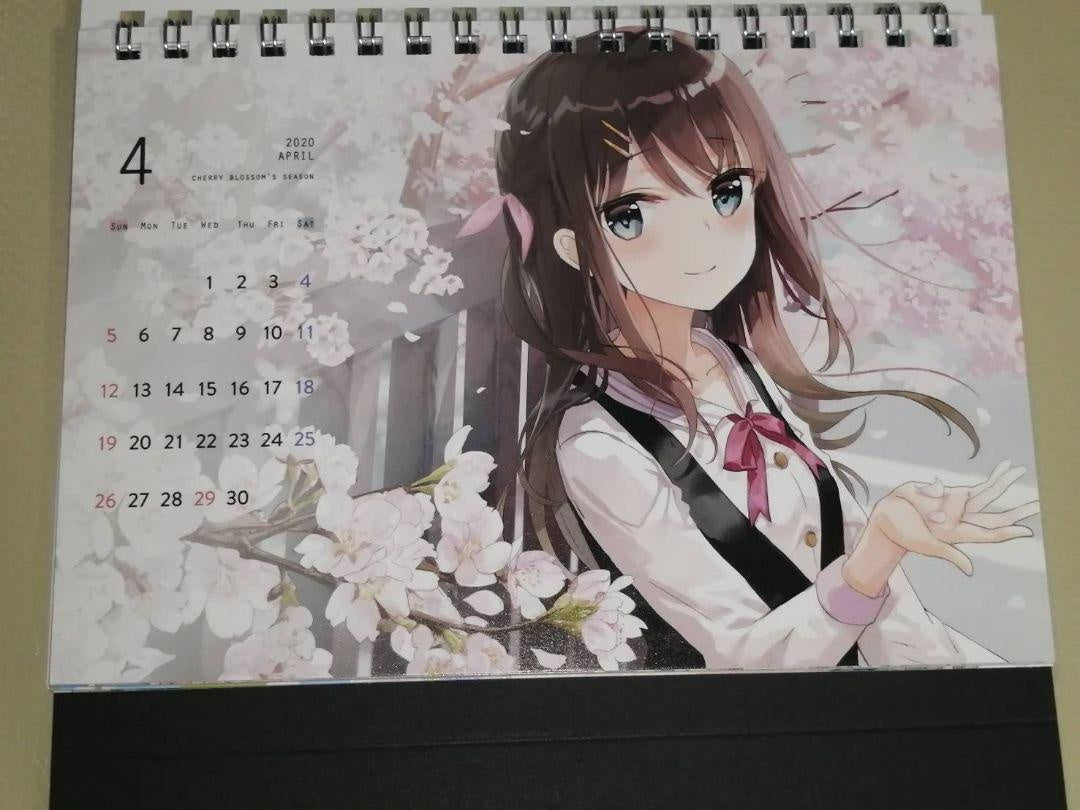 hololive Tsunomaki Cotton Designer Radial Engine Fumi Desktop Calendar