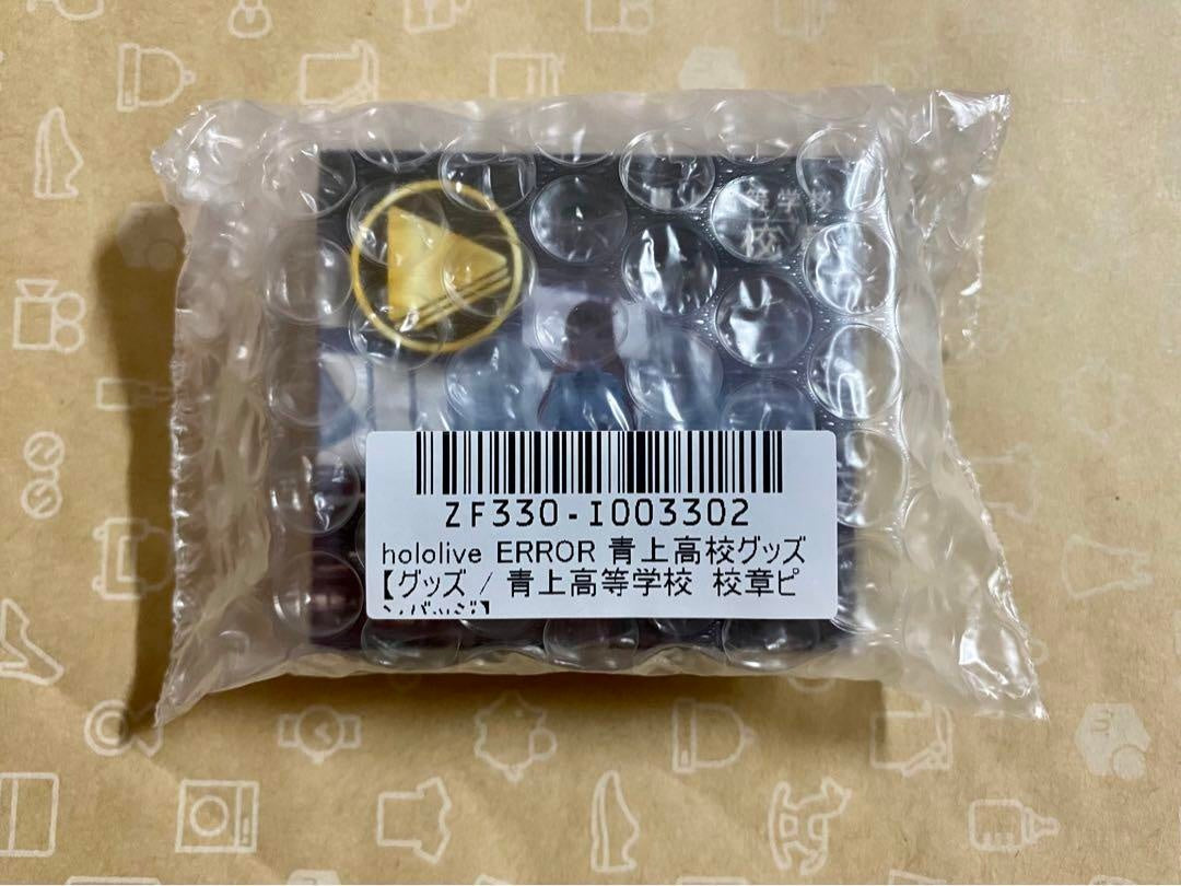 hololive ERROR Aokami High School Emblem Pin Badge