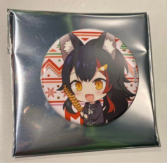 hololive Mio Okami Can Badge Fujikyu