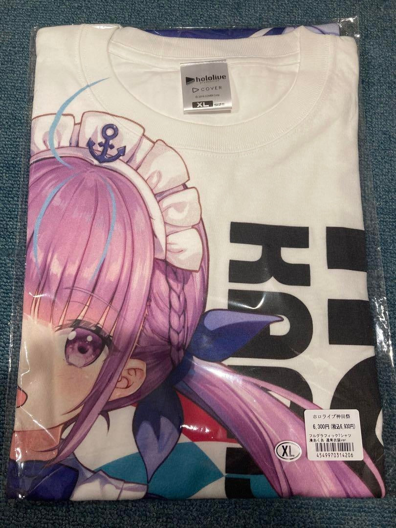 hololive Aqua Minato T-shirt XL Kanda Festival Kanda Myojin Atre Collaboration Akihabara