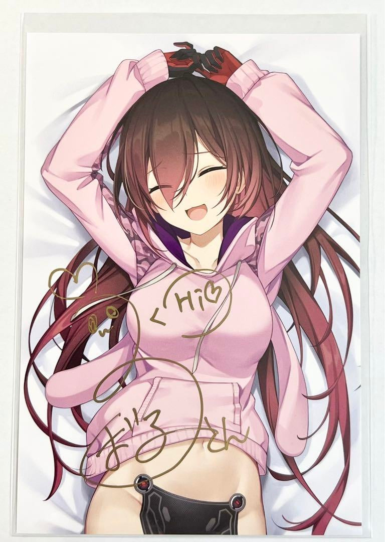 Roboko-san Birthday Celebration 2021 Authentic Autographed Postcard Limited Quantity Hololive