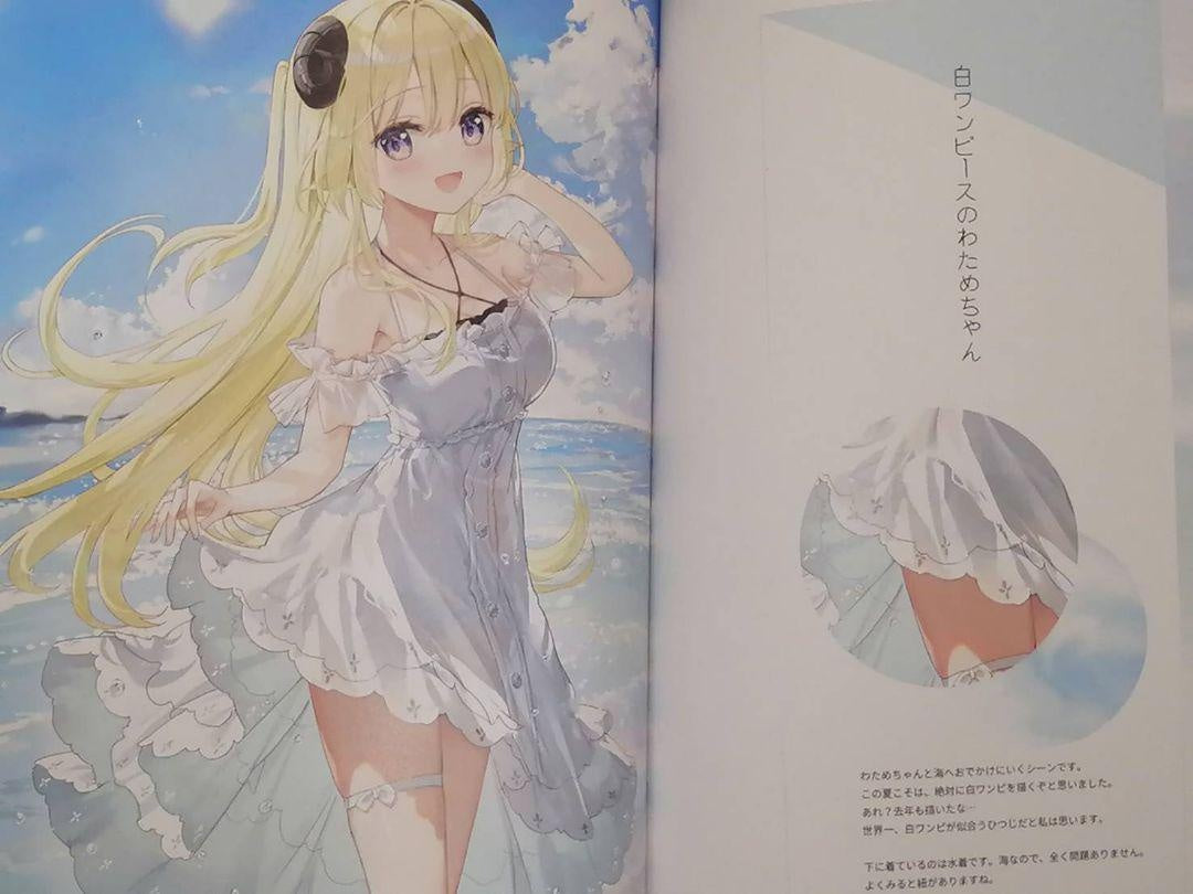 hololive Tsunomaki Watame Designer Fumi Illustration Collection Bonus Sticker