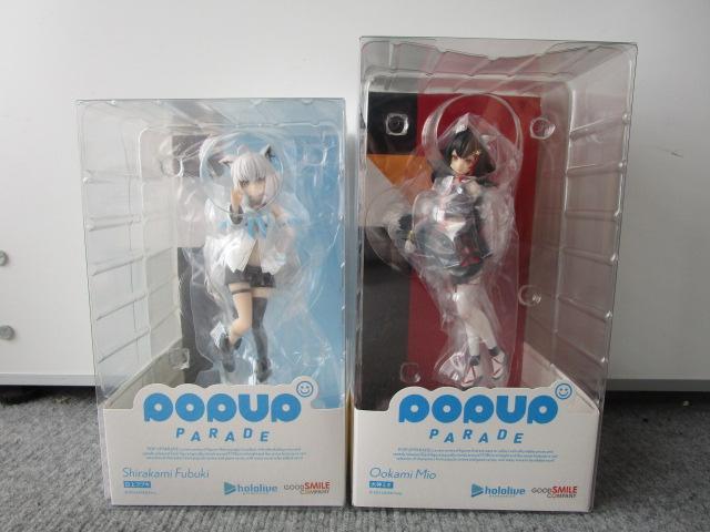 POP UP PARADE hololive Figure Shirakami Fubuki Ookami Mio Set