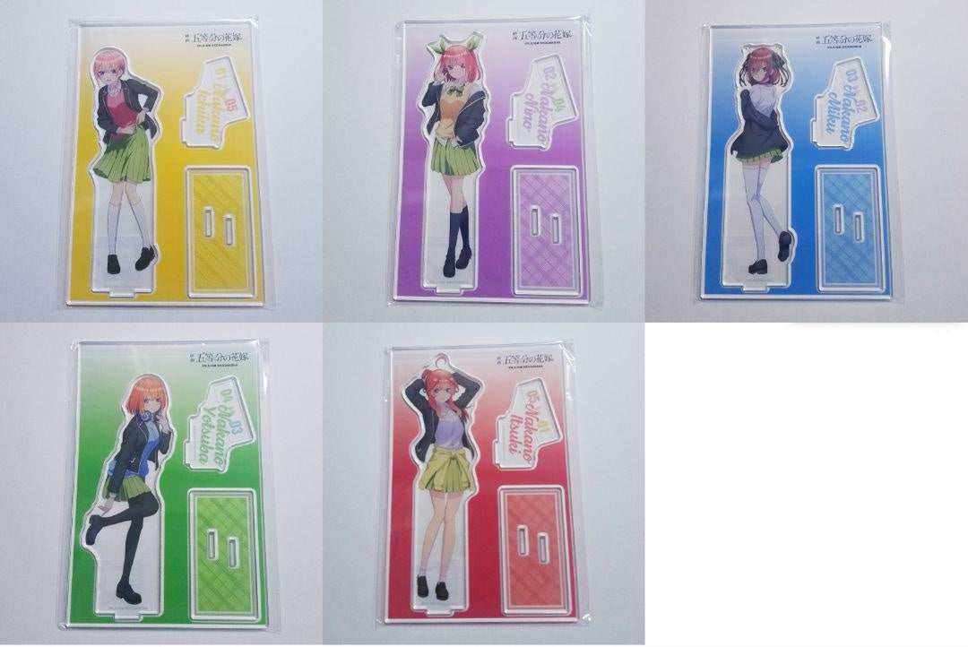 The Quintessential Quintuplets Costume Exchange BIG Acrylic Stand All Types Set