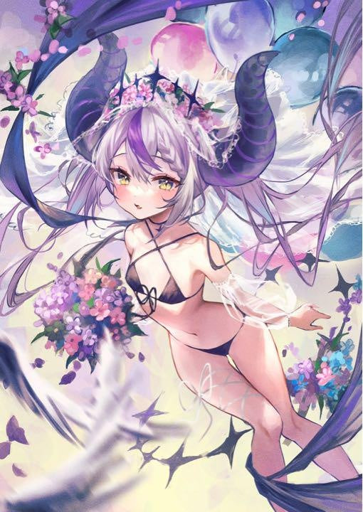 hololive Laplace Darkness B2 Tapestry misekiss
