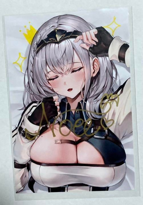 hololive Noel Shirogane Birthday 2020 Authentic Autographed Postcard