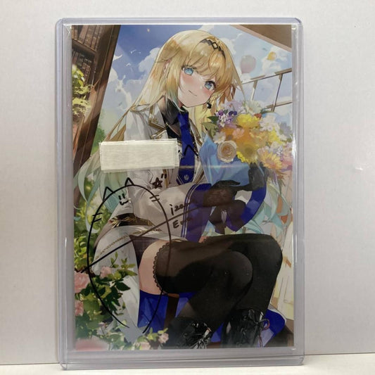 Ema Aizawa Handwritten Signatureed postcard Vspo