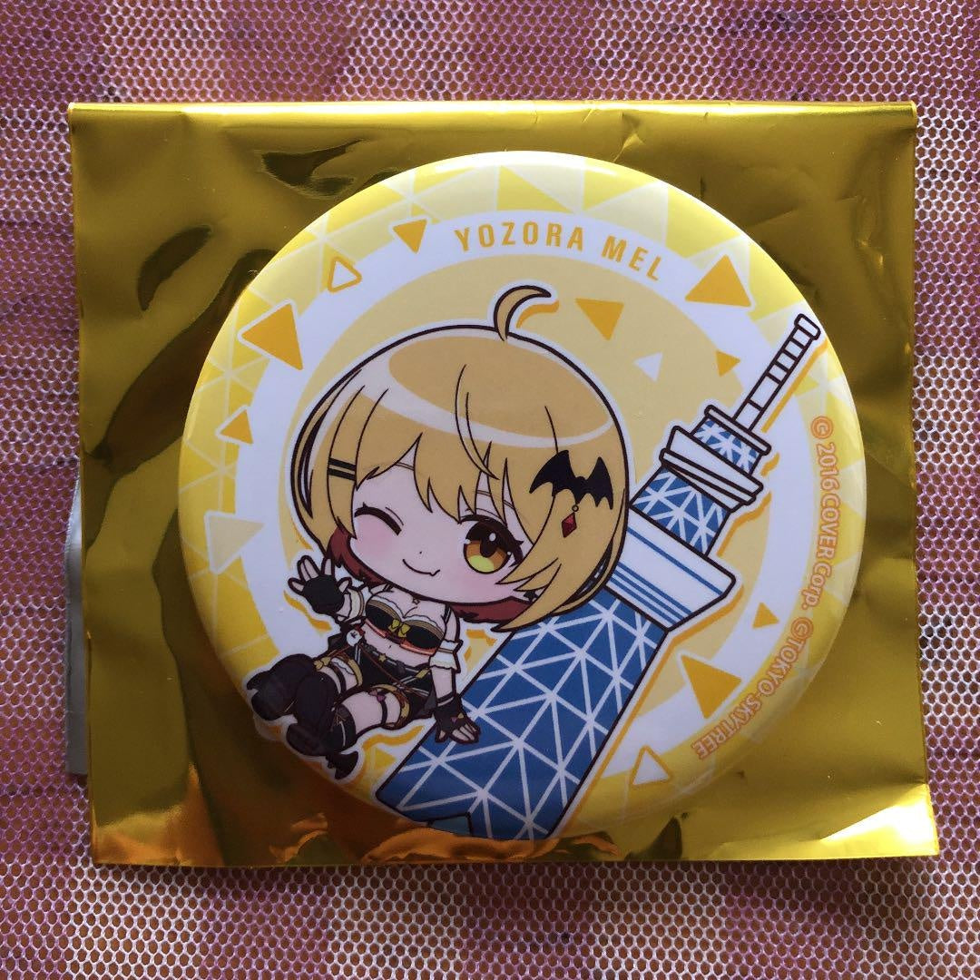hololive Can Badge Yozora Mel