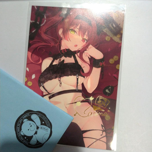 Houshou Marine Birthday Commemorative 2020 Postcard with Handwritten Message Hololive