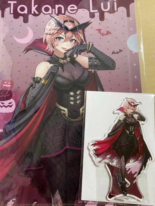 hololive lui Takane Acrylic Stand Clear File 7-Eleven