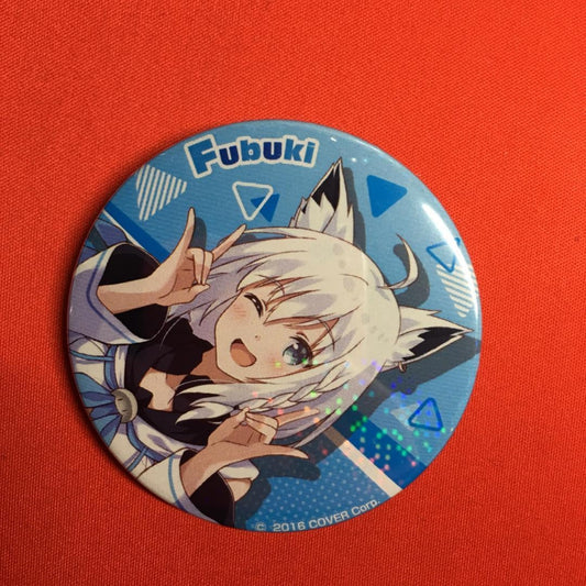 hololive Shirakami Fubuki Can Badge Festival Limited