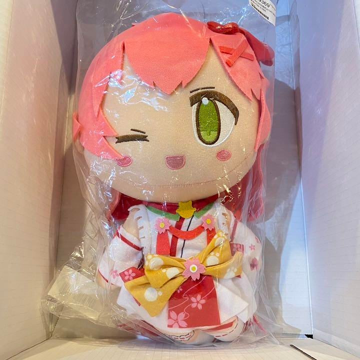 Stuffed Hololive Tsukumo Collaboration Miko Sakura plush