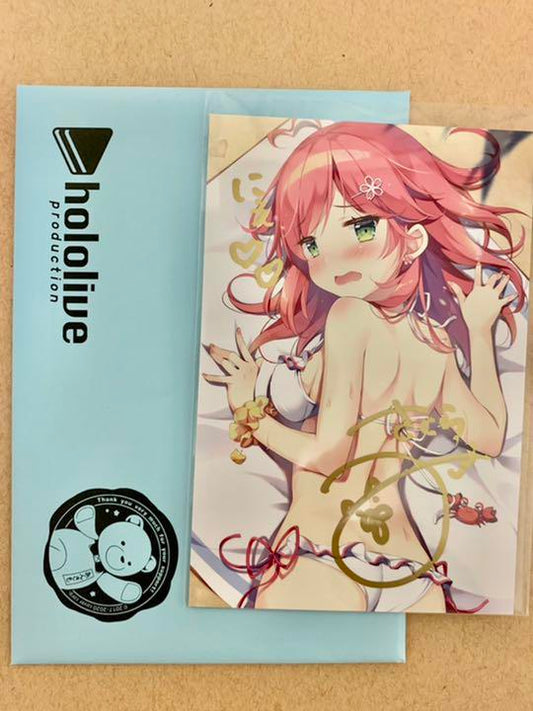 hololive Sakura Miko 3rd Anniversary authentic Autographed Postcard