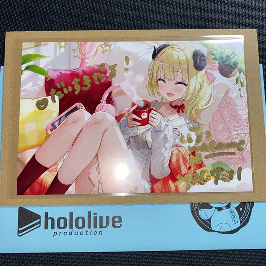 Hololive Tsunomaki Watame Birthday Memorial 2021 Handwritten Postcard