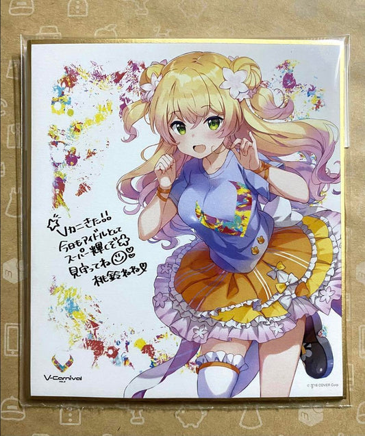 hololive Nene Momosuzu V Crab Mini Shikishi
