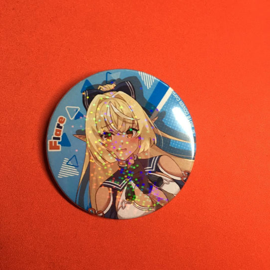 hololive Flare Can Badge Festival Limited
