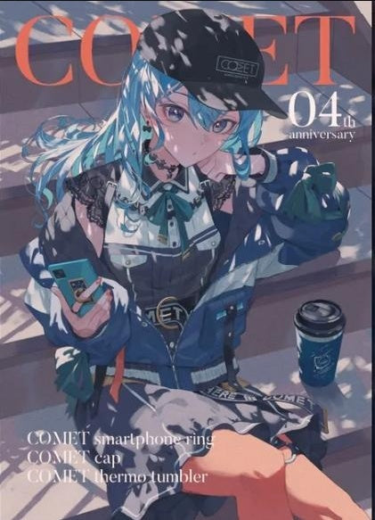 Suisei Hoshimachi COMET acrylic panel hololive birthday 4th anniversary